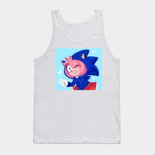 Amy Rose wearing Sonic Suit Tank Top